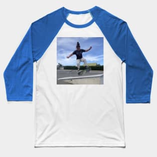 Skater Trick T-Shirt Baseball T-Shirt